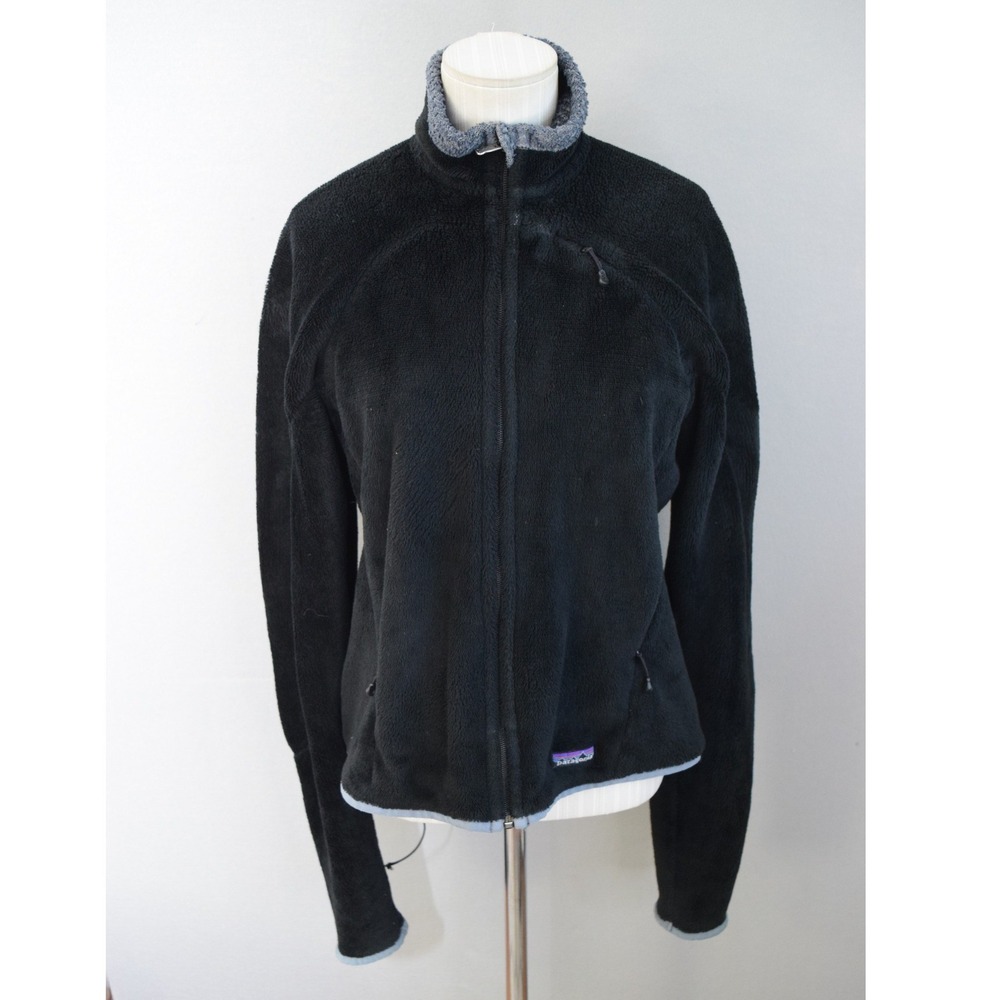 Patagonia R4 Regulator Fleece Jacket Medium Black Polartec Full Zip Women Hiking
